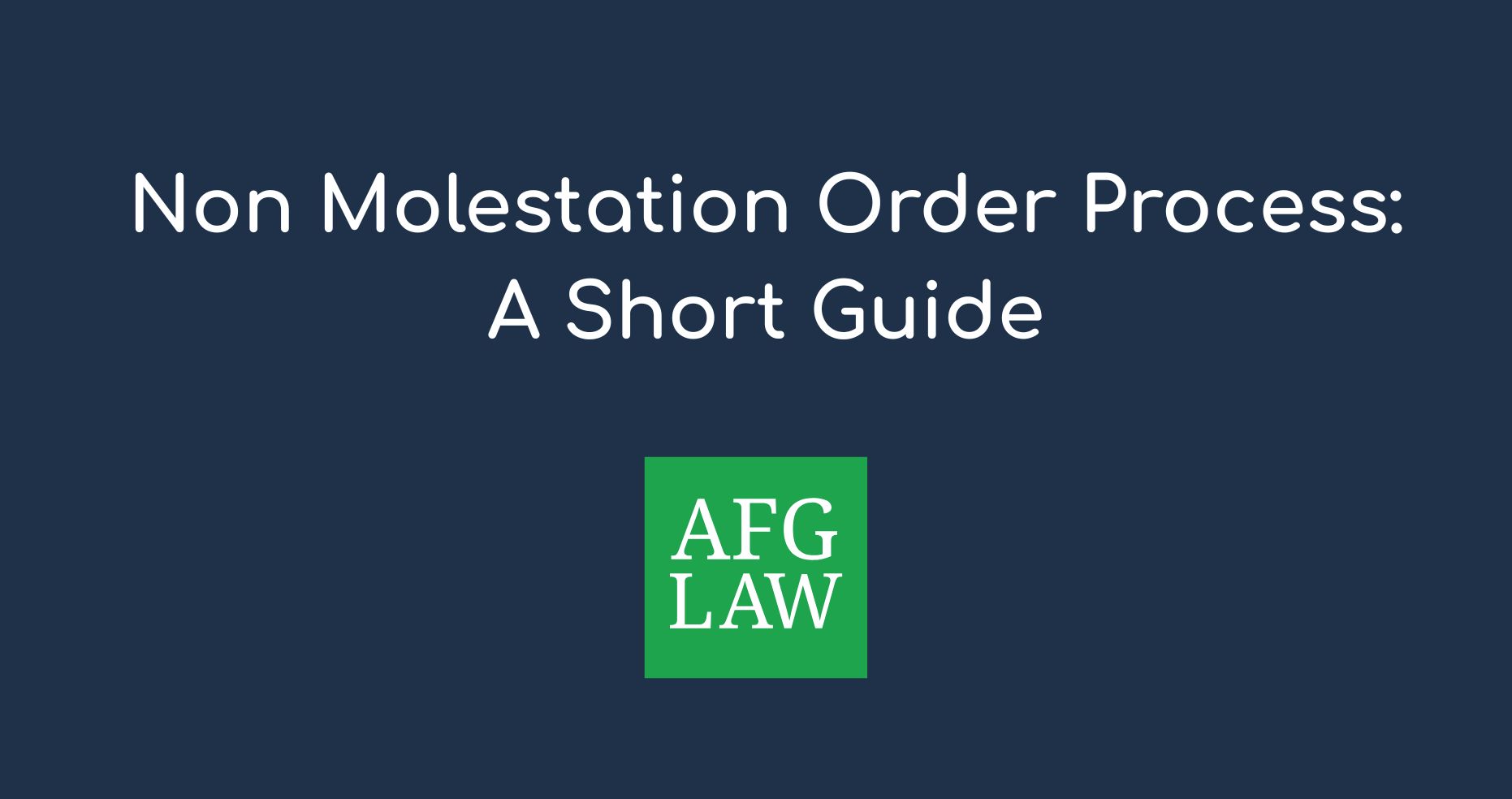 non-molestation order process