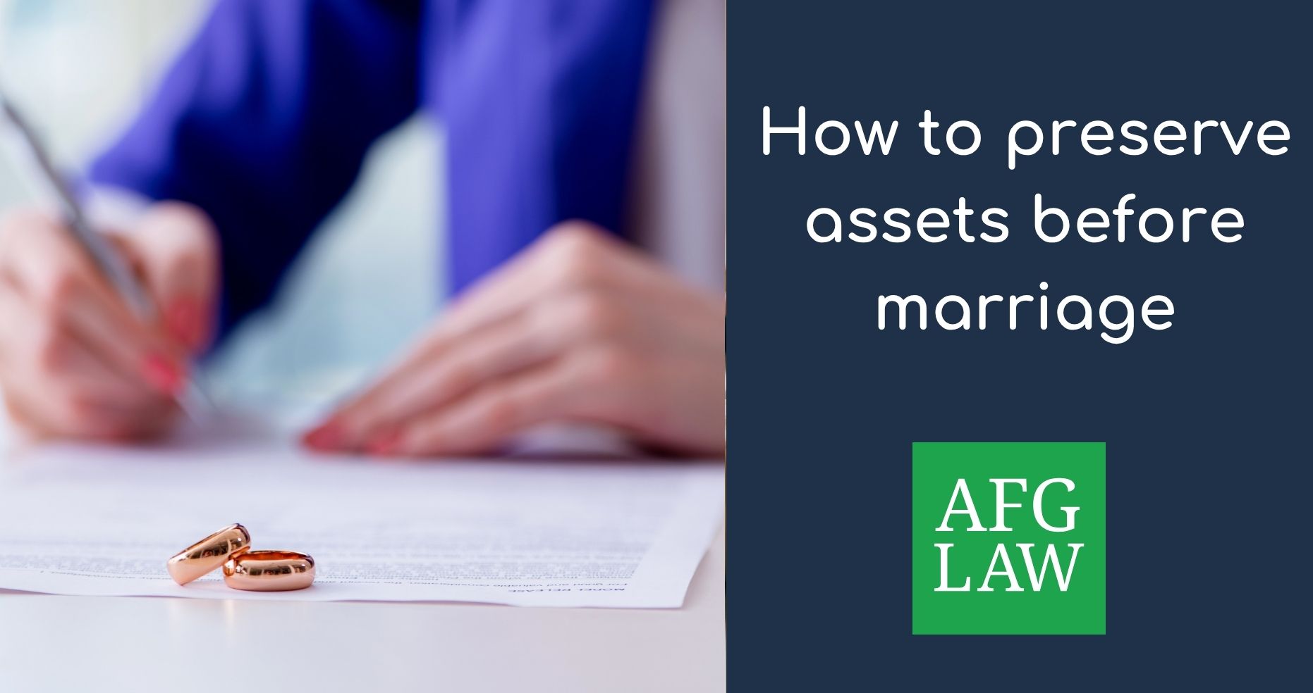 how to preserve assets before marriage