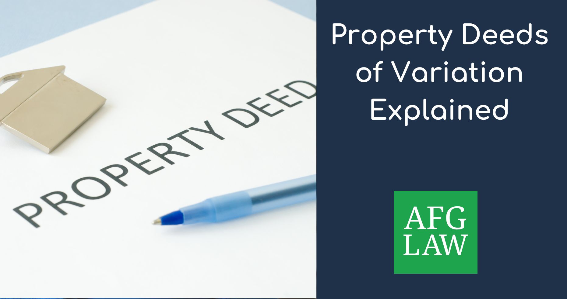 property deeds of variation