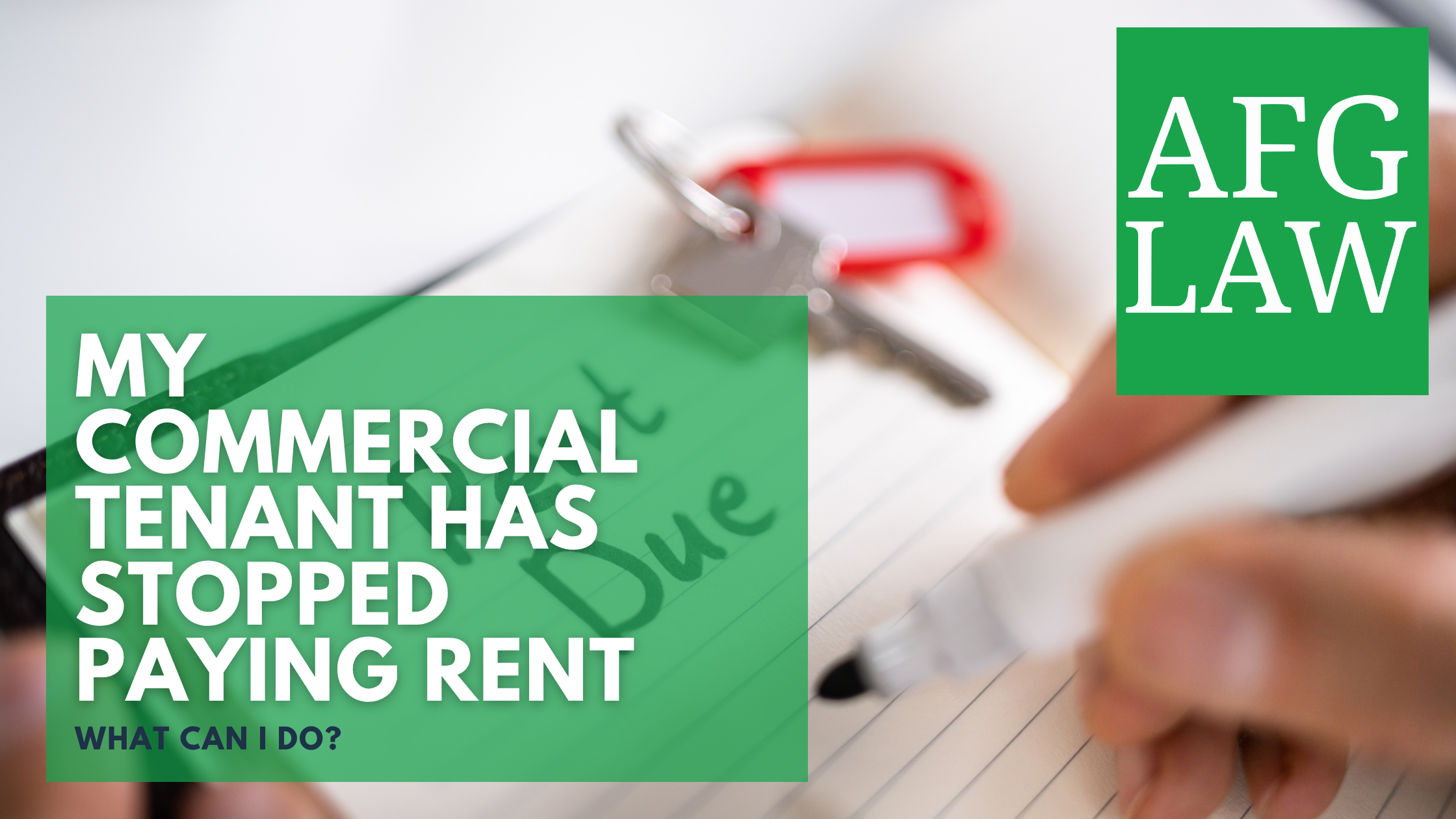 commercial tenant has stopped paying rent