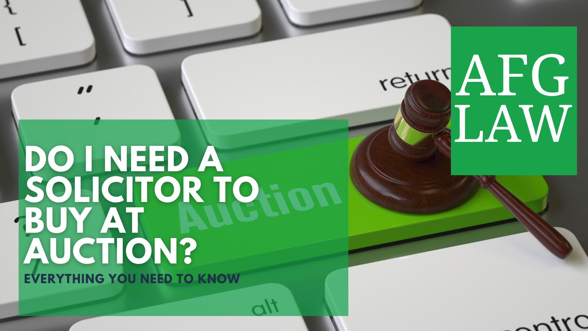 do i need a solicitor to buy at auction